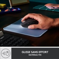 Tapis de souris - Logitech - Série Studio - Glissement facile - Bleu Gris