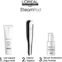 Pack Steampod 3.0 - L'Oréal Professionnel - UFR10011 - Lisseur vapeur professionnel 2 en 1 - Sérum - Soin vapo-activé - Blanc