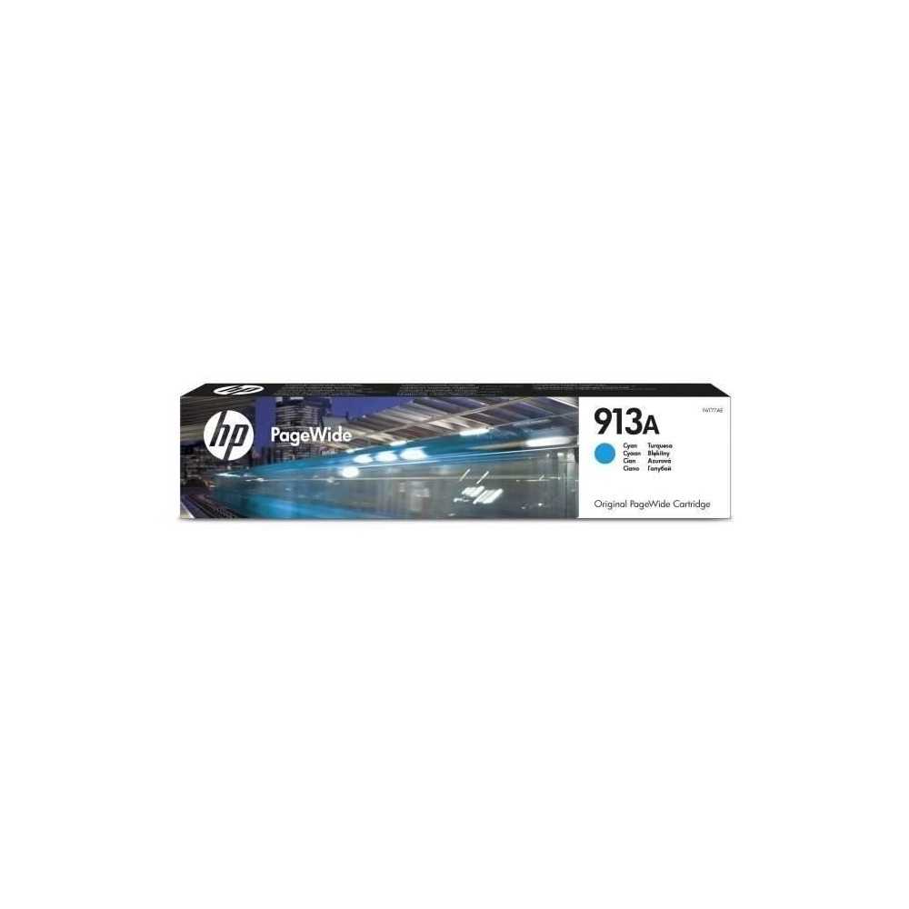 HP 913A Cartouche d'encre cyan PageWide authentique (F6T77AE) pour HP