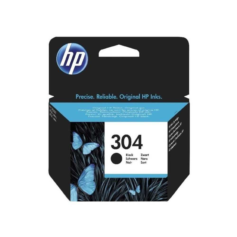 HP 304 Cartouche d'encre noire authentique (N9K06AE) pour HP DeskJet 2