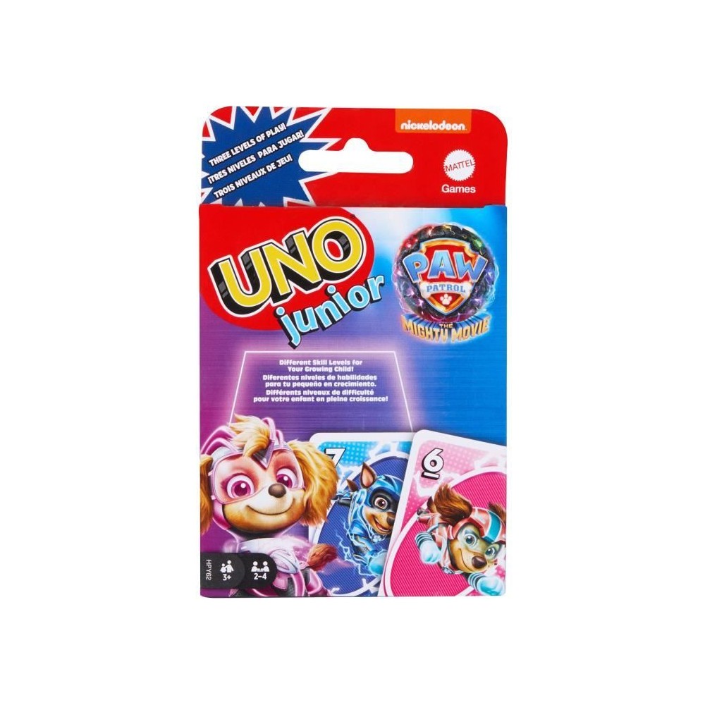 Mattel Games - Uno Junior-Pat' Patrouille : La Super Patrouille-Jeu de cartes HPY62