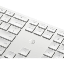 Ensemble Clavier Souris sans fil HP 650 - AZERTY - Blanc