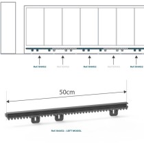 Crémaillere supplémentaire droite ou gauche - AVIDSEN - Pour portail