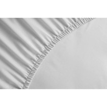 LOVELY HOME Drap Housse 100% coton 90x190x25 cm blanc