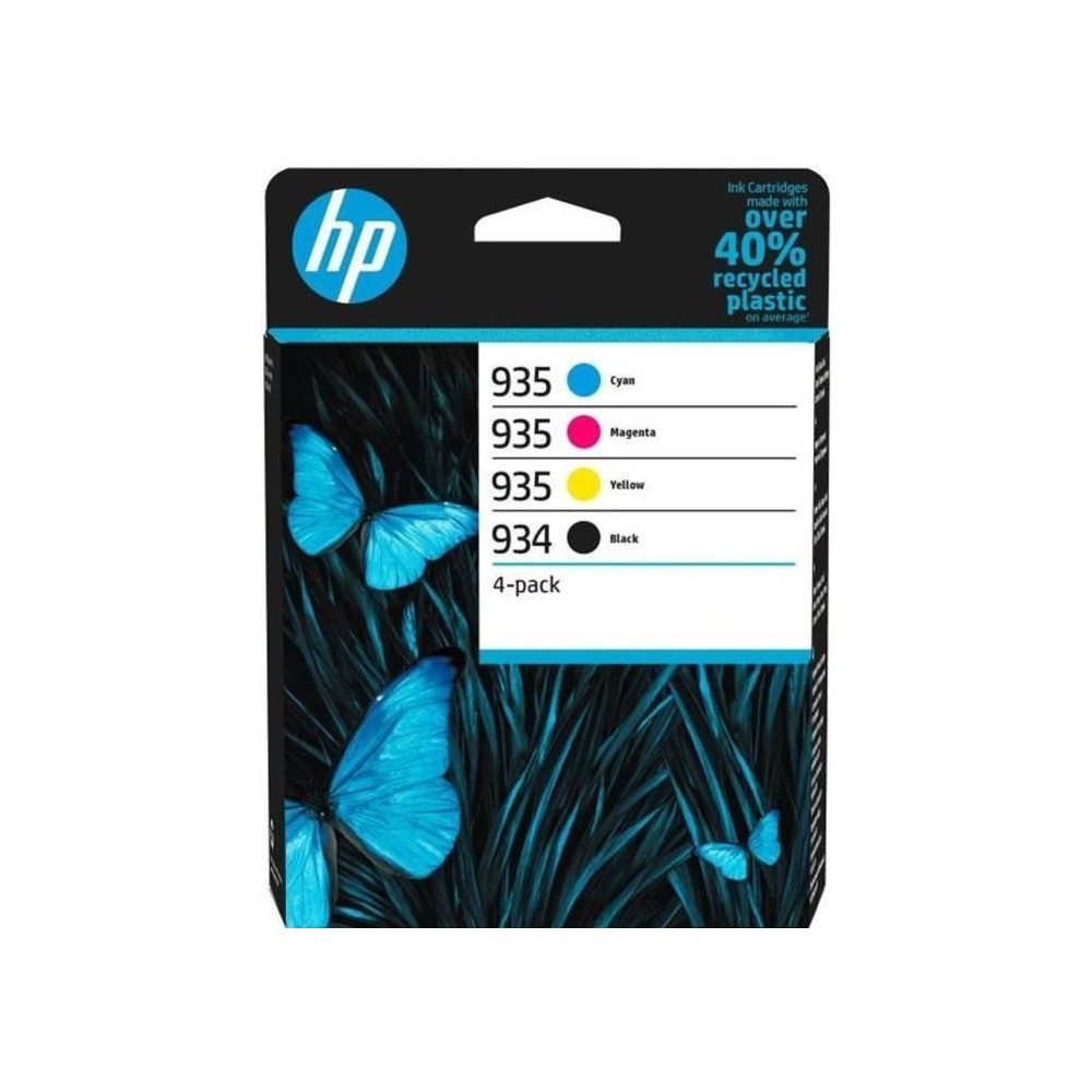 HP 934/935 Pack de 4 cartouches d'encre noire, cyan, jaune et magenta