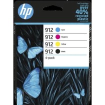 HP 912 Pack de 4 cartouches d'encre noire, cyan, jaune et magenta auth