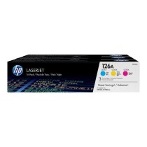 Pack de 3 cartouches de toner trois couleurs HP 126A (CF341A) authenti