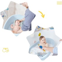 Badabulle Baignoire pour Bébé Baleine, Made in Europe, Peut contenir