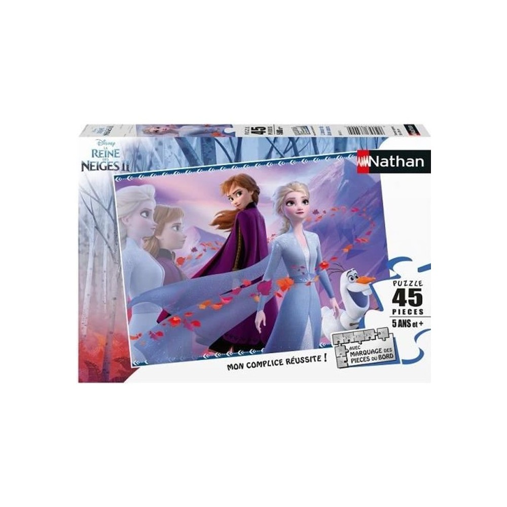 Puzzle La Reine des Neiges 2 - Nathan - 45 pieces - Amour de deux soeurs