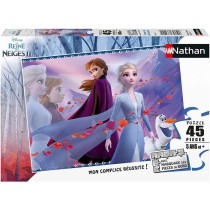 Puzzle La Reine des Neiges 2 - Nathan - 45 pieces - Amour de deux soeurs