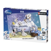 Puzzle 60 p - NATHAN - Les 101 Dalmatiens - Blanc - Disney - Scene de vie