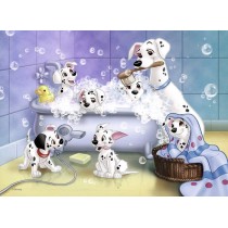 Puzzle 60 p - NATHAN - Les 101 Dalmatiens - Blanc - Disney - Scene de vie