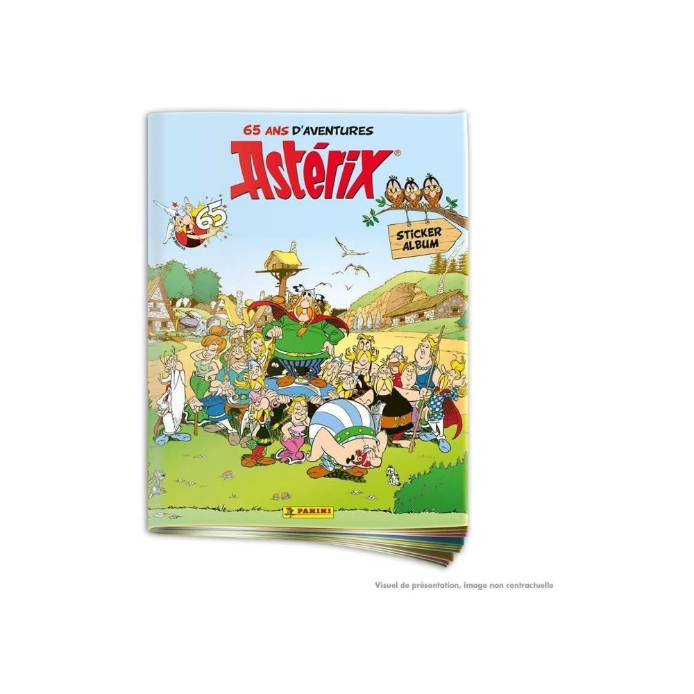 Album - PANINI - Astérix (65eme anniversaire) - 264 stickers, brillants et métal