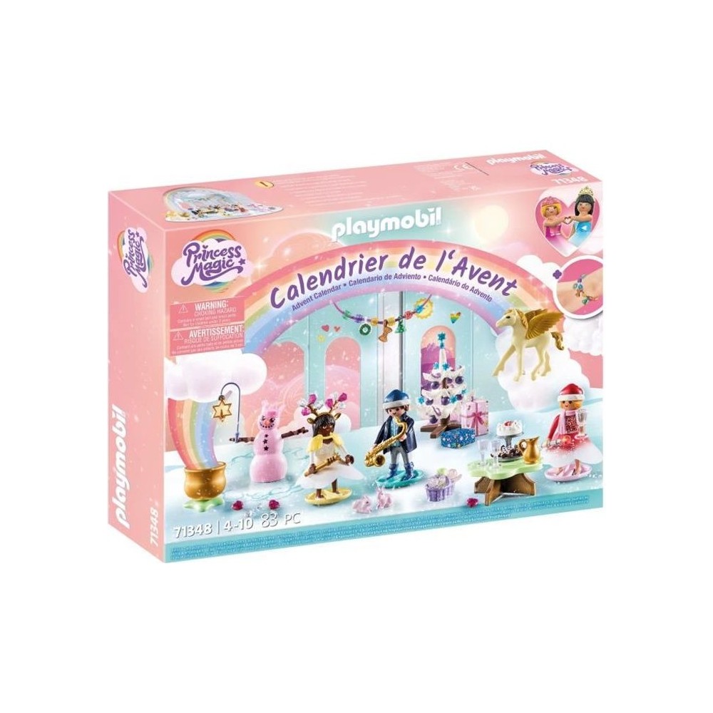 Calendrier de l'Avent PLAYMOBIL - Arc-en-ciel - La magie de Noël - 24 cases a ouvrir