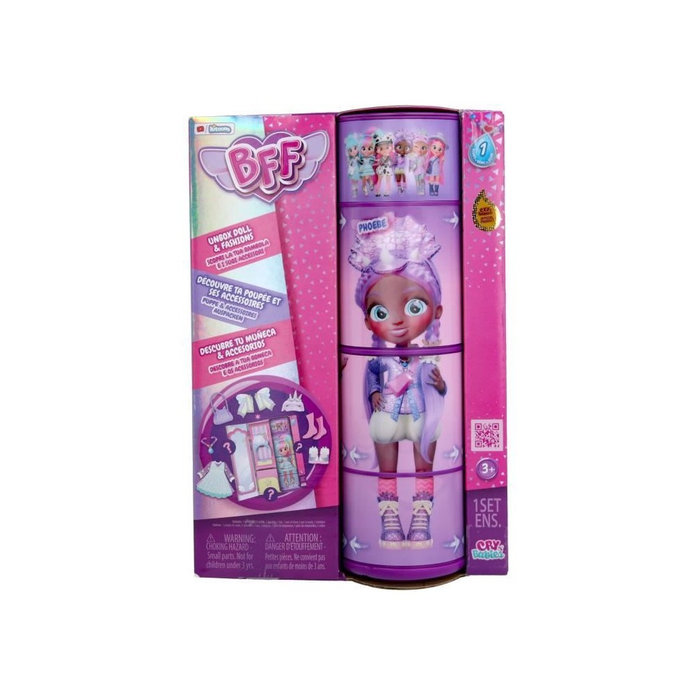 IMC TOYS - Poupée mannequin Phoebe - Cry Babies Best Friends Forever