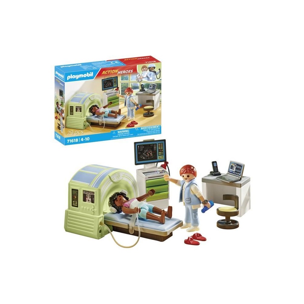 PLAYMOBIL - 71618 - Scanner médical patiente