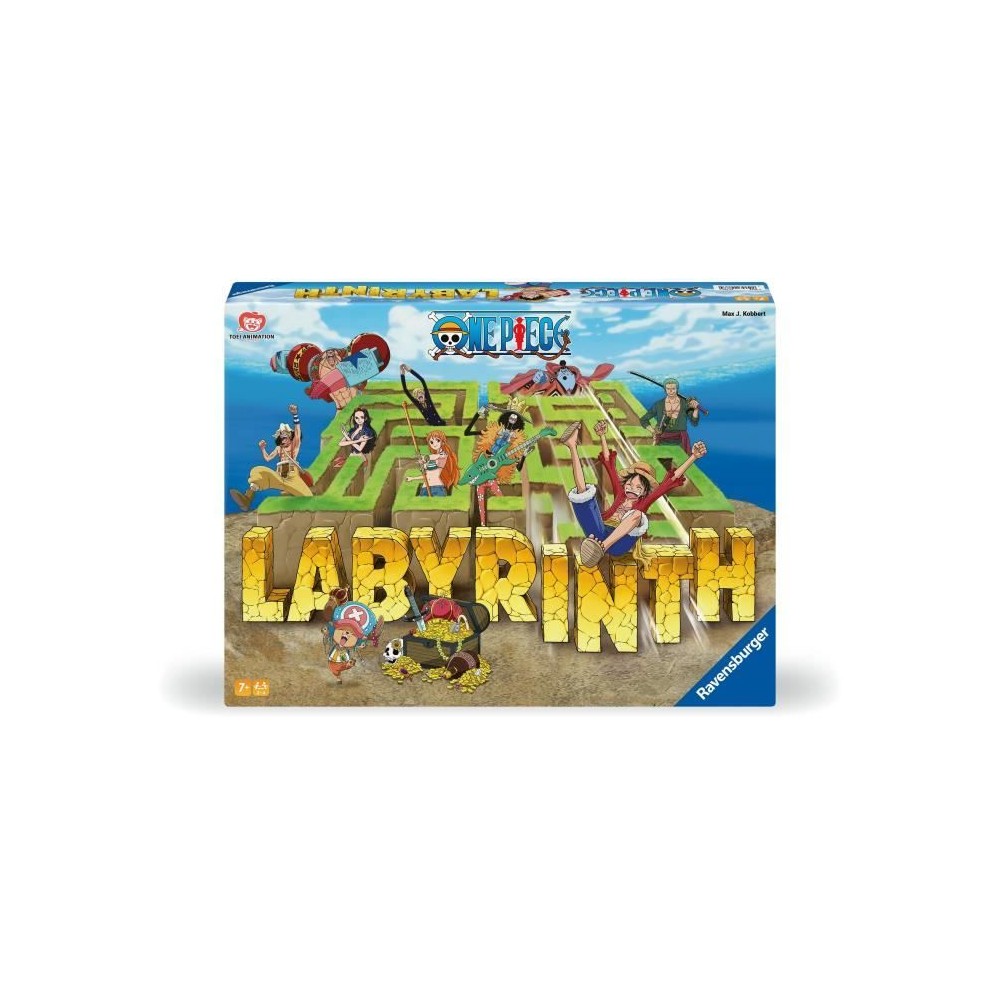 Ravensburger–Jeu de société classique–Labyrinthe One Piece–Jeu de plateau-Jeu de réflexion-Enfant et Famille–Des 7 an