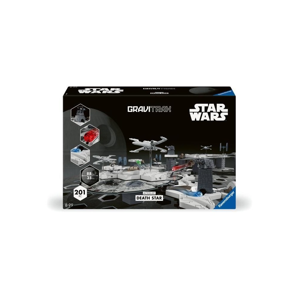 Ravensburger-Gravitrax Star Wars Set-188 pieces-Circuit de billes-Jeu de construction-Parcours de billes-Des 8 ans-23860