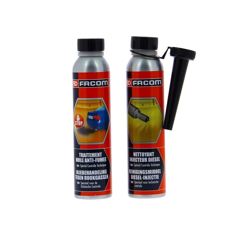 FACOM Huile-Additif FACOM kit controle technique diesel 2x300ml - 2x30