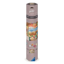 Ravensburger–CreArt Toiles 30x40 cm–Cozy cabana–Peinture par numéros–Adulte-Activité détente et créative–Des 12 an