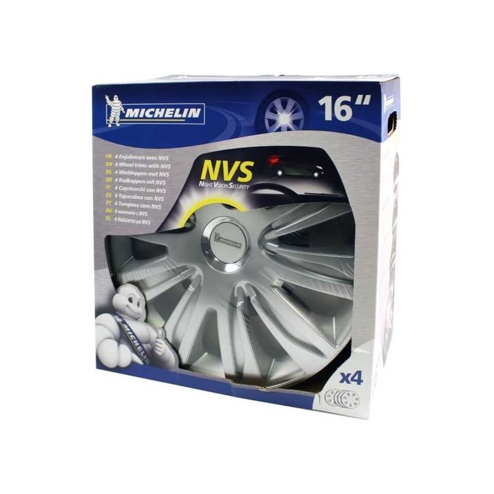 MICHELIN 4 enjoliveurs 16 Chromé NVS42