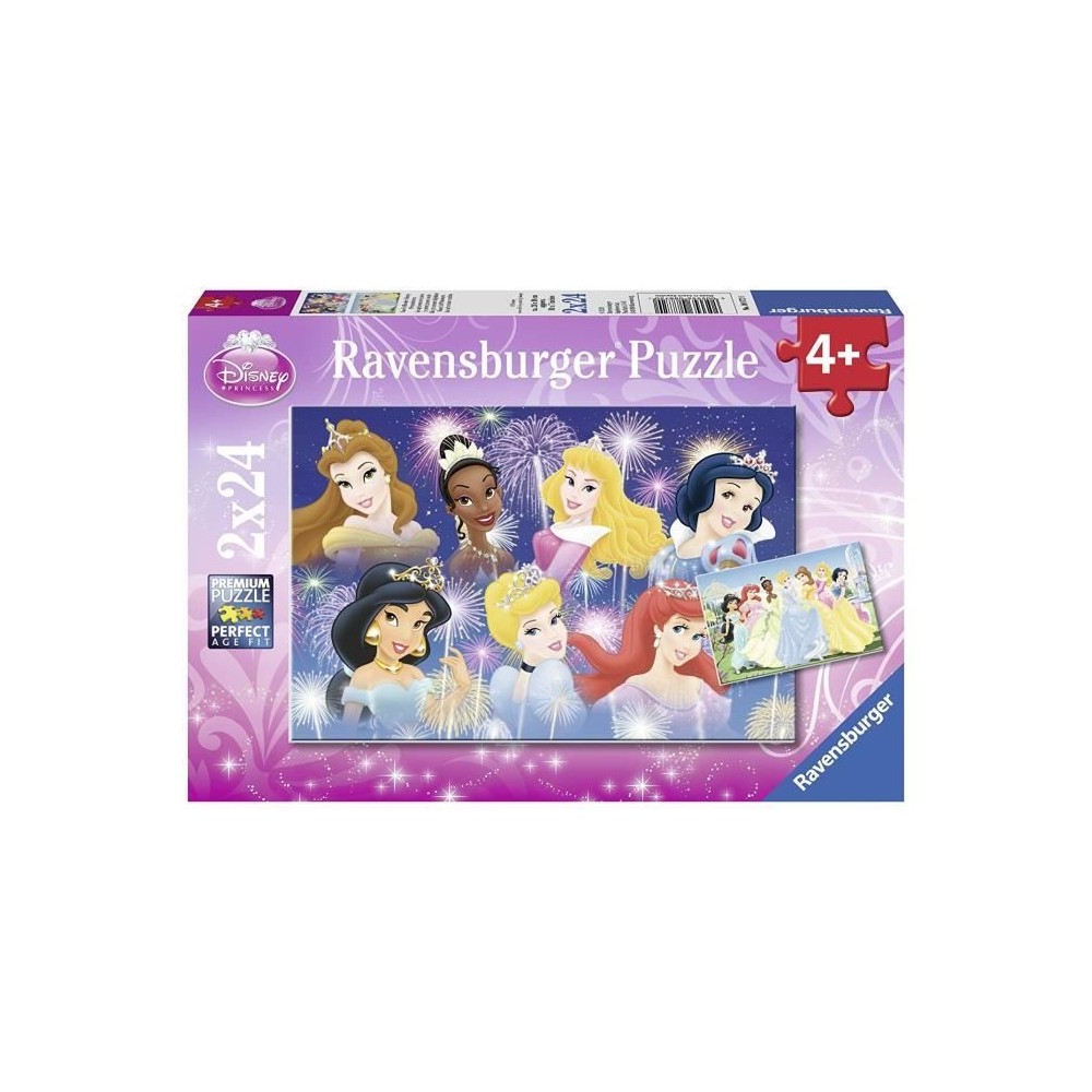 Puzzle Disney Princesses 2x24 pieces - Ravensburger - Pour enfants des 4 ans