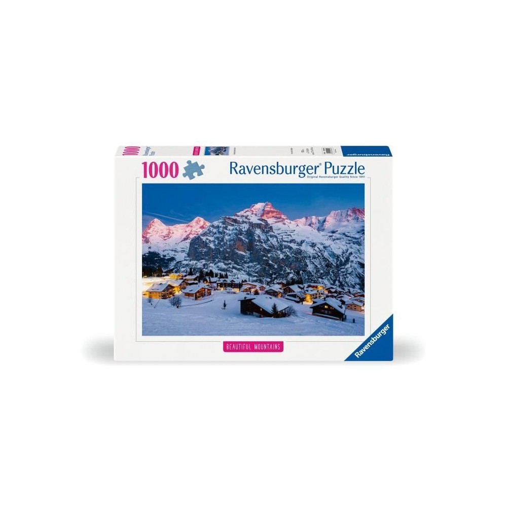 Ravensburger-Puzzle 1000p-L‘Oberland bernois, Mürren (Highlights)-Adultes & enfants-Des 14 ans-Puzzle de qualité supérieure