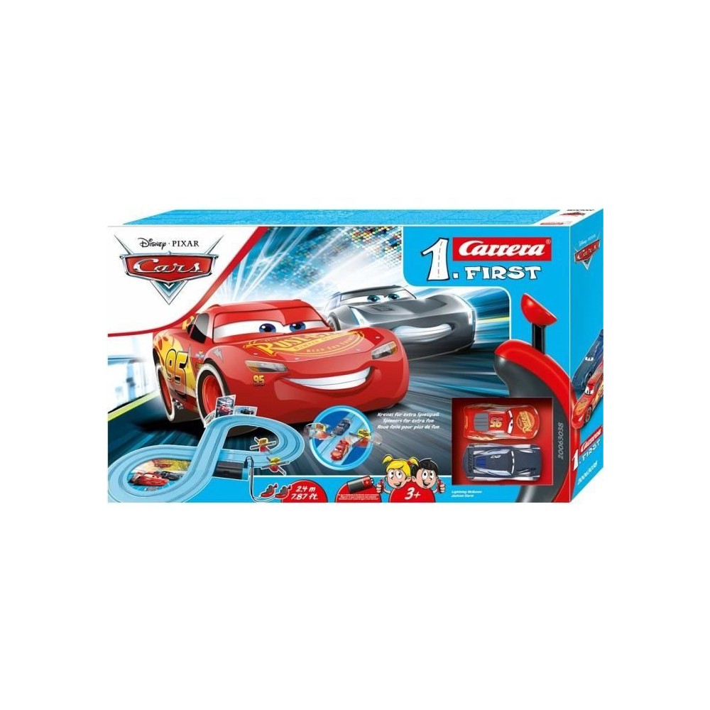 Carrera first Disney Cars 3 circuit 2,4 metres