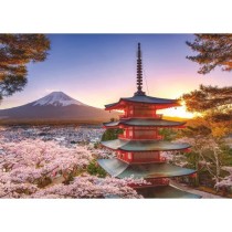 Ravensburger-Puzzle 1000 pieces-Cerisiers en fleurs du Mont Fuji-Adultes et enfants-Des 14 ans-Puzzle de qualité supérieure-12