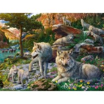 Ravensburger-Puzzle 1500 pieces-Loups au printemps-Adultes & enfants des 14 ans-Puzzle de qualité supérieure 80x60cm-12000719