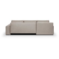 Canapé d'angle convertible réversible + coffre de rangement - Tissu