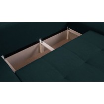 Canapé d'angle convertible réversible + coffre de rangement - Tissu