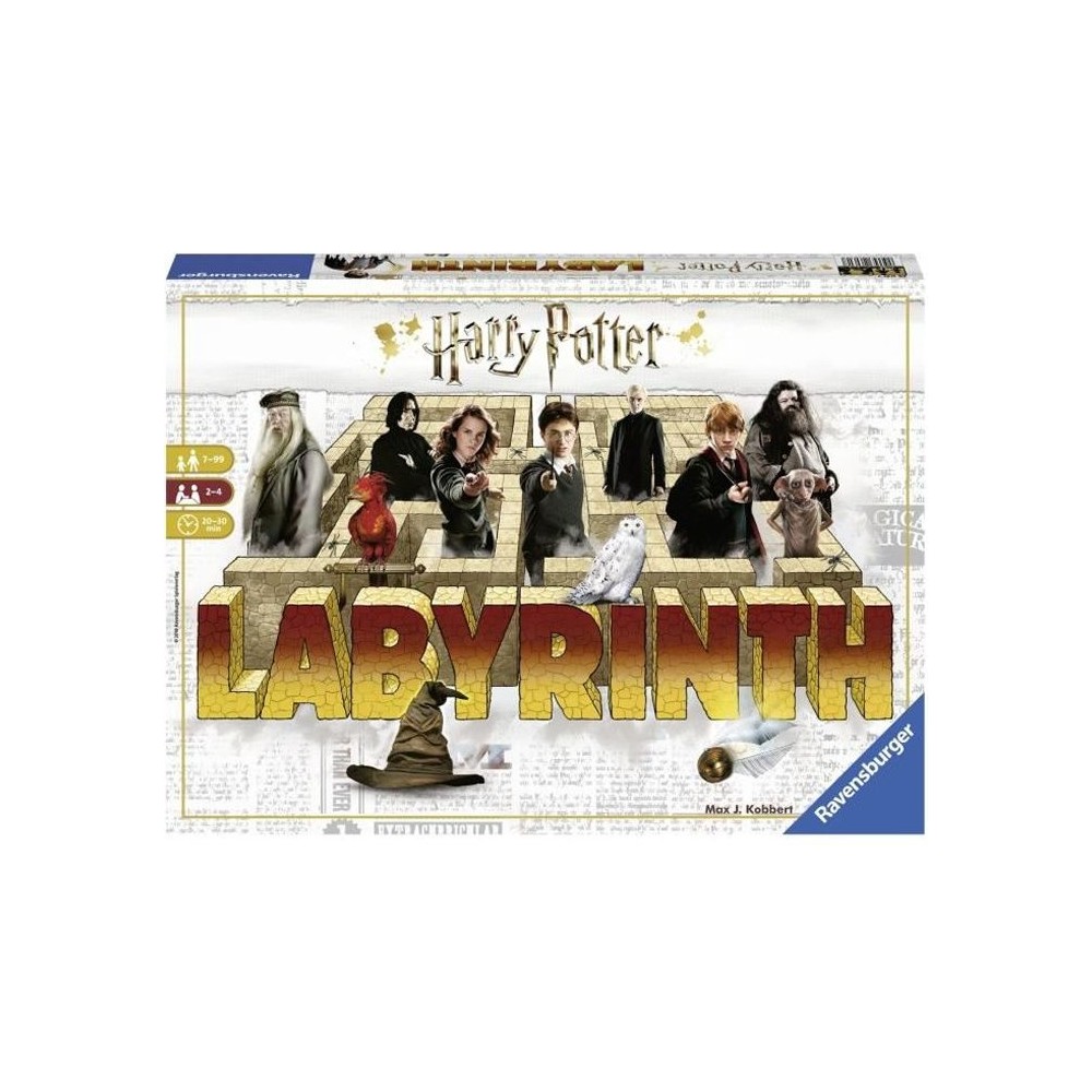 Jeu de société Harry Potter Labyrinthe - Ravensburger - Chasse au trésor dans un labyrinthe en mouvement - Des 7 ans