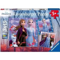 LA REINE DES NEIGES 2 Puzzles 3x49 pieces - Le voyage commence - Ravensburger - Lot de puzzles enfant - Des 5 ans