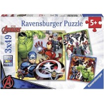 Puzzles Avengers 3x49 pieces Ravensburger pour enfant des 5 ans