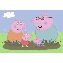 Puzzles Peppa Pig La vie de famille Ravensburger 2x24 pieces pour enfant des 4 ans