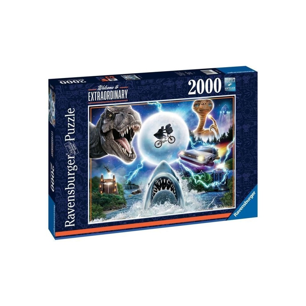 Puzzle 2000 pieces Les films cultes d'Universal - Ravensburger - Cinéma - Adulte - Multicolore