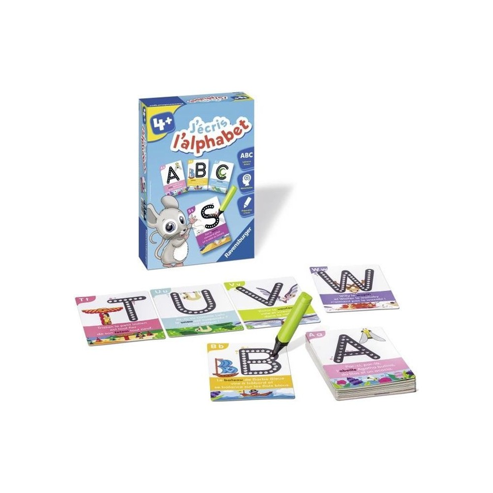 J'écris l'alphabet - Jeu éducatif - Préparation a l'écriture - Ravensburger - Des 4 ans