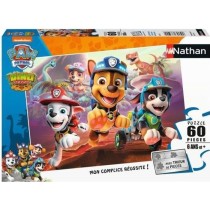 Nathan - Puzzle 60 pieces - Pat'Patrouille A la rescousse des dinosaures - Puzzle Enfant + Trieur - Des 6 ans