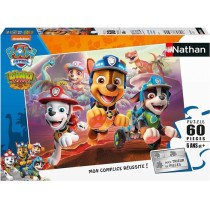 Nathan - Puzzle 60 pieces - Pat'Patrouille A la rescousse des dinosaures - Puzzle Enfant + Trieur - Des 6 ans