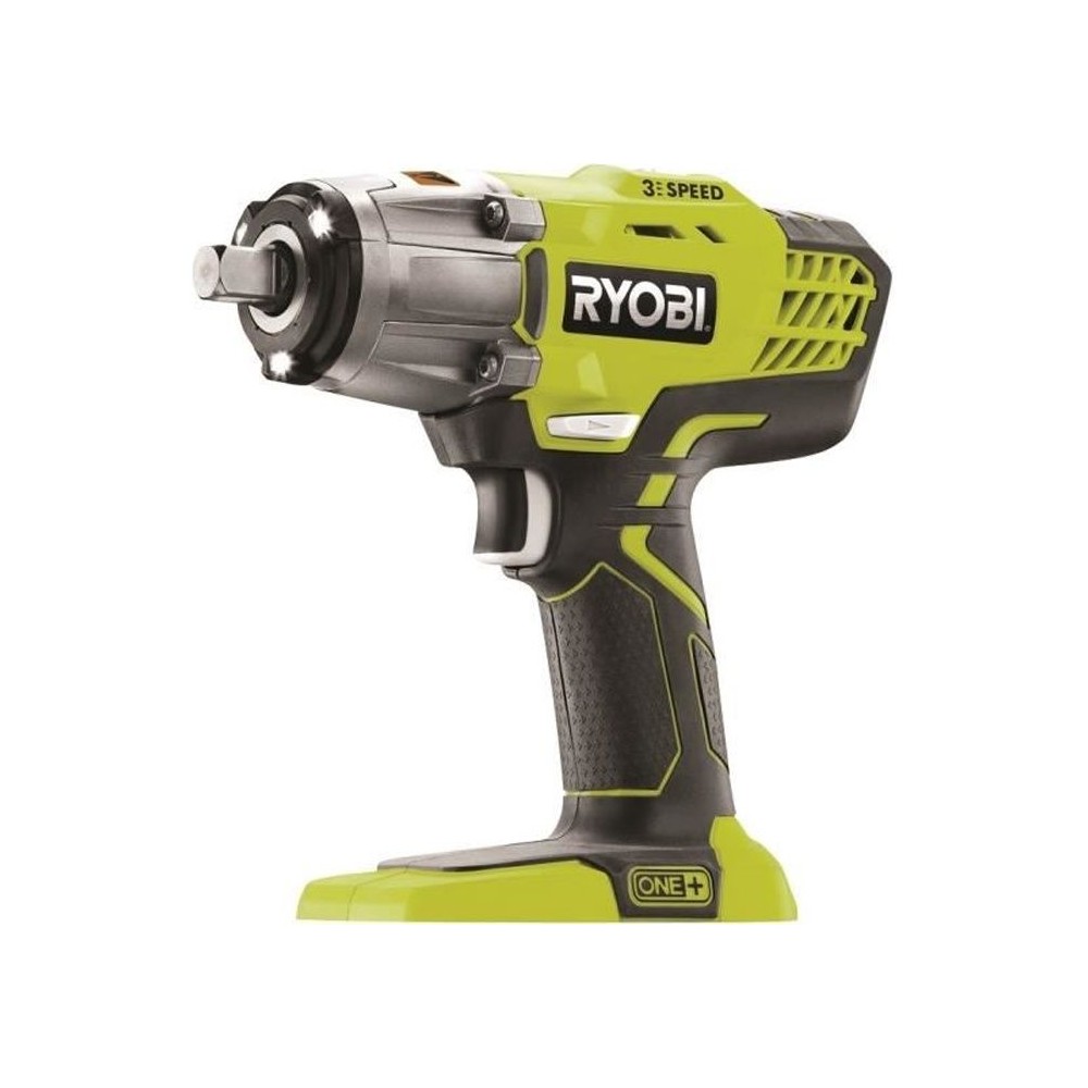 RYOBI - Boulonneuse a chocs 18V ONE+ - 3 modes : 180/240/400 Nm - emmanchement carré 1/2 - Avec 1 adaptateur 1/4'' - R18IW3-0