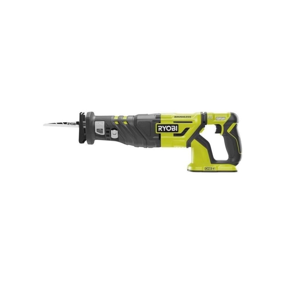 RYOBI - Scie sabre BRUSHLESS 18V ONE+ - course de lame 30 mm - 210 mm (bois) - systeme anti-vibration - Avec 1 lame - R18RS7-0