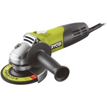 RYOBI - Meuleuse d'angle 600 W diam. 115 mm - 13 000 tr/min + disque a ébarber le métal 115 mm & et 1 clé de service - RAG600