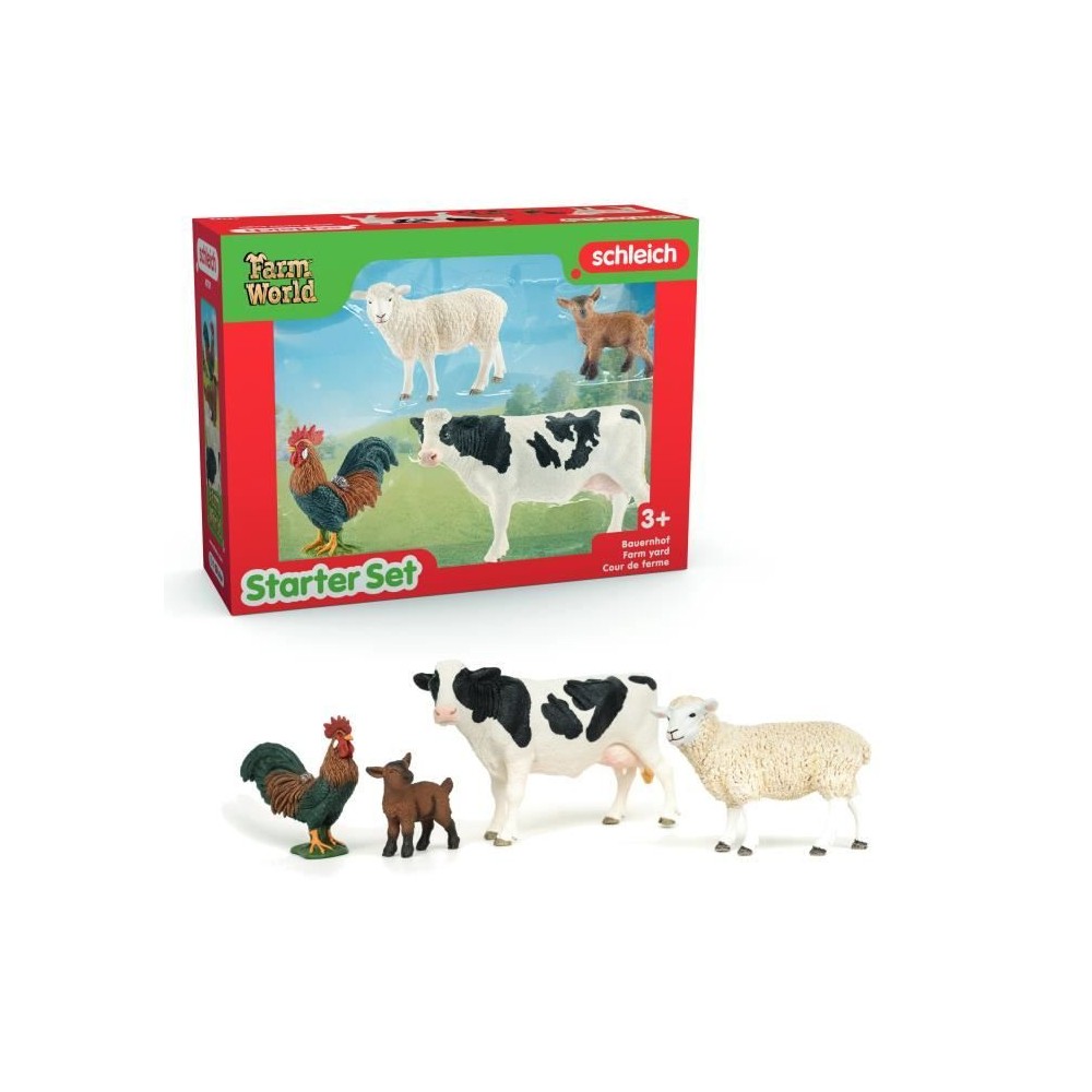 Mes Premiers Animaux de la Ferme, Coffret schleich d'animaux, SCHLEICH 42729 Farm World, des 5 ans