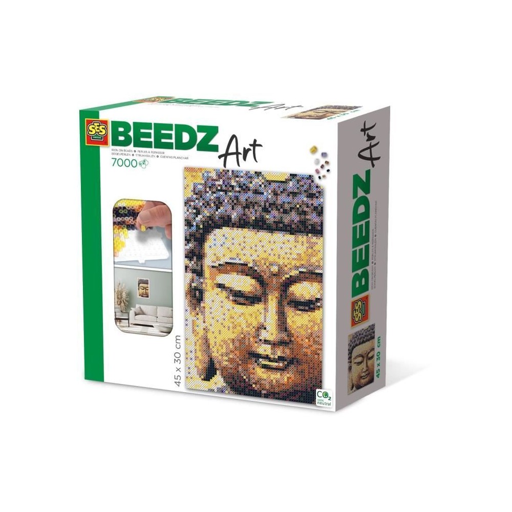 Kit Perles a Repasser Bouddha 7000 - SES CREATIVE - Enfant - Multicolore