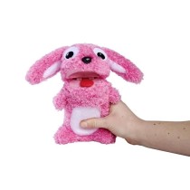 Smoby - Screamerz - Peluche intéractive amusante - Lapin - 27 cm - Bruits en la secouant ou appuyant sur le bouton