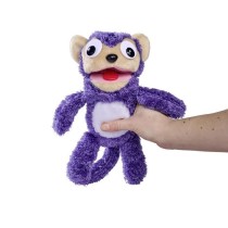 Smoby - Screamerz - Peluche intéractive amusante - Singe - 28 cm - Bruits en la secouant ou appuyant sur le bouton