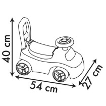 Smoby - Porteur auto enfant 2 en 1 - Pat' Patrouille - Coffre sous la selle + klaxon - Des 10 mois - Fabrication française