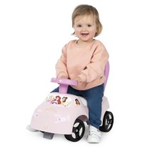 Smoby - Porteur auto enfant 2 en 1 - Disney Princesse - Coffre sous la selle + klaxon - Des 10 mois - Fabrication française