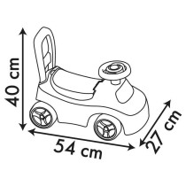 Smoby - Porteur auto enfant 2 en 1 - Disney Princesse - Coffre sous la selle + klaxon - Des 10 mois - Fabrication française